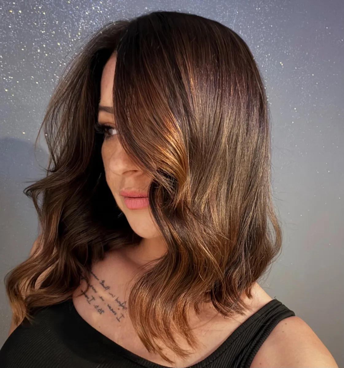 Brineta s karamel balayageom - Salon Petra Skrbeta